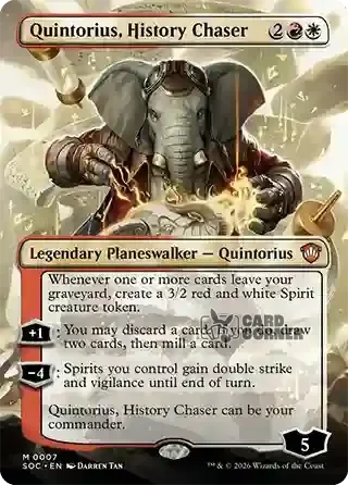 Secrets of Strixhaven Card List - Quintorius, History Chaser 0007