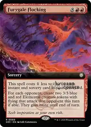 Secrets of Strixhaven Card List - Furygale Flocking 0080