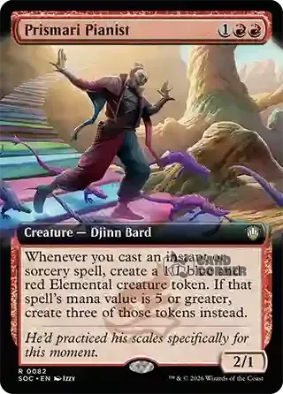 Secrets of Strixhaven Card List - Prismari Pianist 0082
