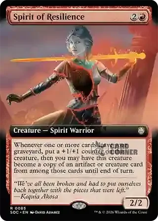 Secrets of Strixhaven Card List - Spirit of Resilience 0085