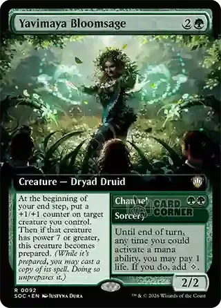 Secrets of Strixhaven Card List - Yavimaya Bloomsage 0092
