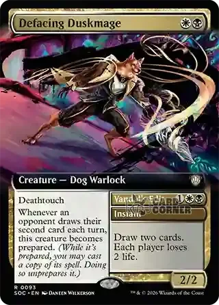 Secrets of Strixhaven Card List - Defacing Duskmage 0093
