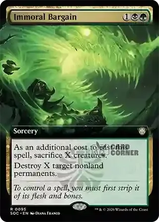 Secrets of Strixhaven Card List - Immoral Bargain 0095