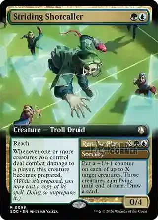 Secrets of Strixhaven Card List - Striding Shotcaller 0098