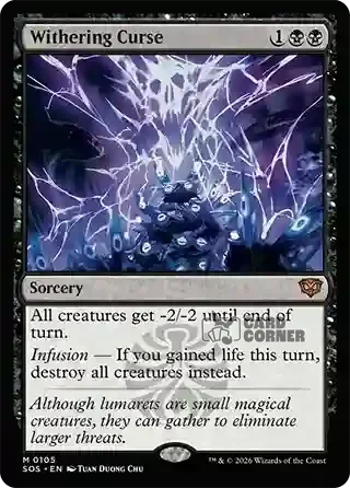Secrets of Strixhaven Card List - Withering Curse 0105