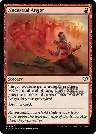 Secrets of Strixhaven Card List - Ancestral Anger 0106
