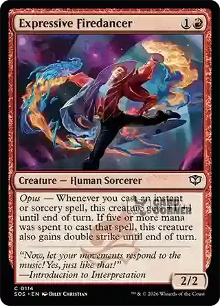 Secrets of Strixhaven Card List - Expressive Firedancer 0114