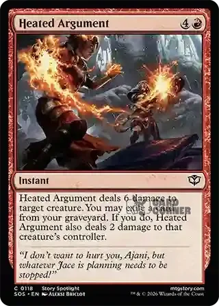 Secrets of Strixhaven Card List - Heated Argument 0118