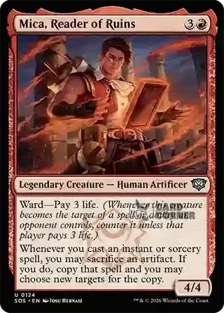 Secrets of Strixhaven Card List - Mica, Reader of Ruins 0124