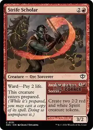 Secrets of Strixhaven Card List - Strife Scholar 0131