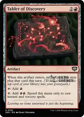 Secrets of Strixhaven Card List - Tablet of Discovery 0132