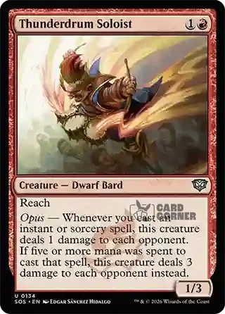 Secrets of Strixhaven Card List - Thunderdrum Soloist 0134