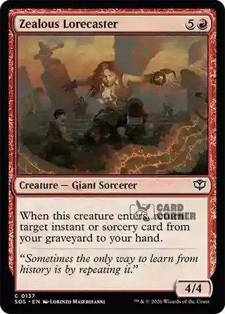 Secrets of Strixhaven Card List - Zealous Lorecaster 0137