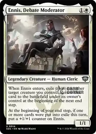Secrets of Strixhaven Card List - Ennis, Debate Moderator 0014