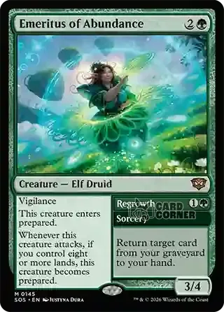 Secrets of Strixhaven Card List - Emeritus of Abundance 0145