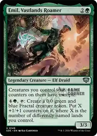 Secrets of Strixhaven Card List - Emil, Vastlands Roamer 0146