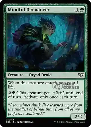 Secrets of Strixhaven Card List - Mindful Biomancer 0154