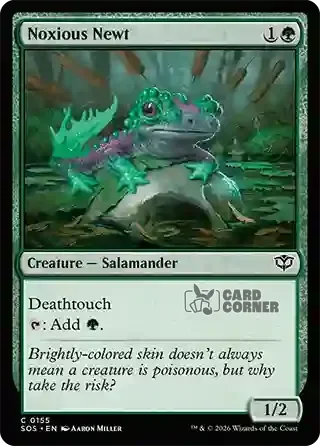 Secrets of Strixhaven Card List - Noxious Newt 0155