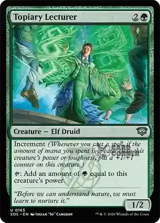 Secrets of Strixhaven Card List - Topiary Lecturer 0165
