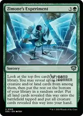 Secrets of Strixhaven Card List - Zimone's Experiment 0169