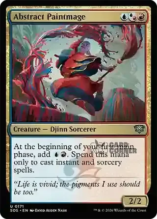 Secrets of Strixhaven Card List - Abstract Paintmage 0171