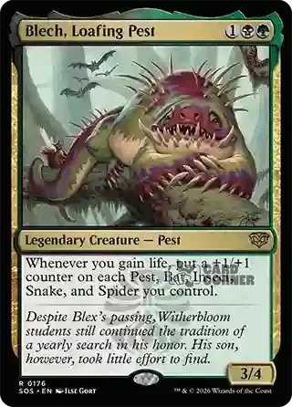 Secrets of Strixhaven Card List - Blech, Loafing Pest 0176