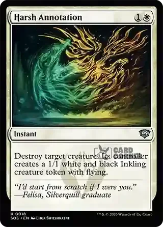 Secrets of Strixhaven Card List - Harsh Annotation 0018