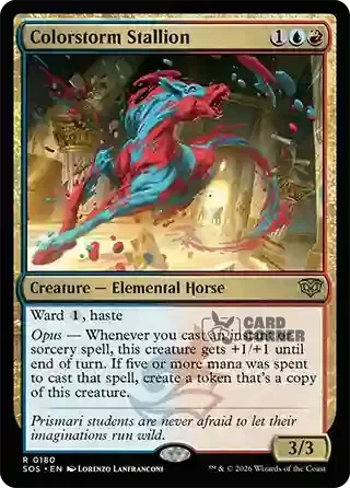 Secrets of Strixhaven Card List - Colorstorm Stallion 0180