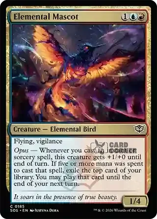 Secrets of Strixhaven Card List - Elemental Mascot 0185