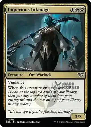 Secrets of Strixhaven Card List - Imperious Inkmage 0195