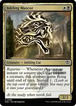 Secrets of Strixhaven Card List - Inkling Mascot 0196