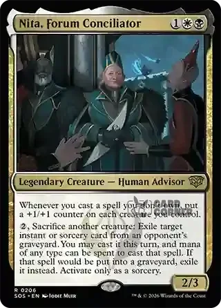 Secrets of Strixhaven Card List - Nita, Forum Conciliator 0206
