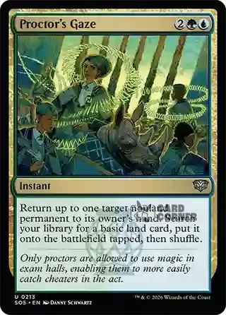 Secrets of Strixhaven Card List - Proctor's Gaze 0213