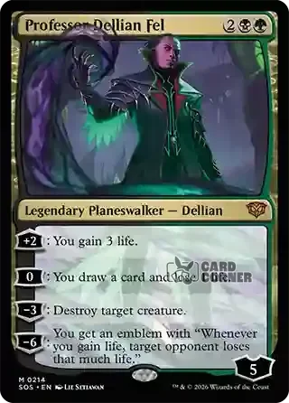 Secrets of Strixhaven Card List - Professor Dellian Fel 0214
