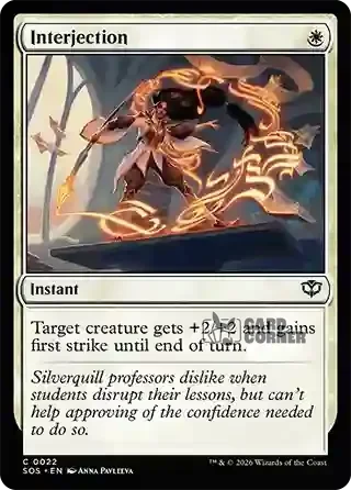Secrets of Strixhaven Card List - Interjection 0022
