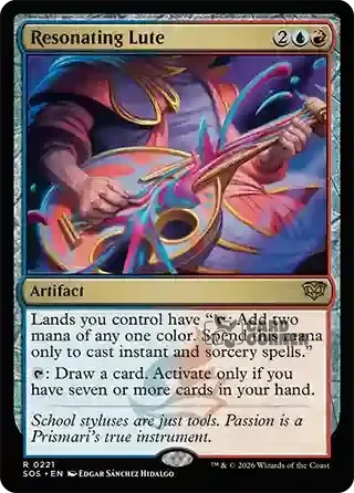 Secrets of Strixhaven Card List - Resonating Lute 0221