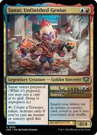 Secrets of Strixhaven Card List - Sanar, Unfinished Genius 0223