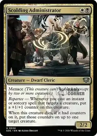 Secrets of Strixhaven Card List - Scolding Administrator 0224