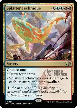 Secrets of Strixhaven Card List - Splatter Technique 0231