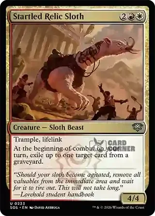 Secrets of Strixhaven Card List - Startled Relic Sloth 0233