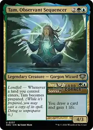 Secrets of Strixhaven Card List - Tam, Observant Sequencer 0237