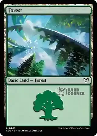Secrets of Strixhaven Card List - Forest 0281