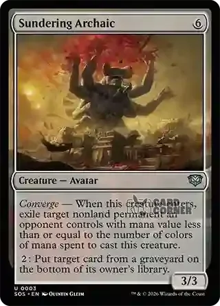 Secrets of Strixhaven Card List - Sundering Archaic 0003