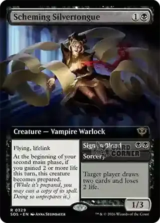 Secrets of Strixhaven Card List - Scheming Silvertongue 0329
