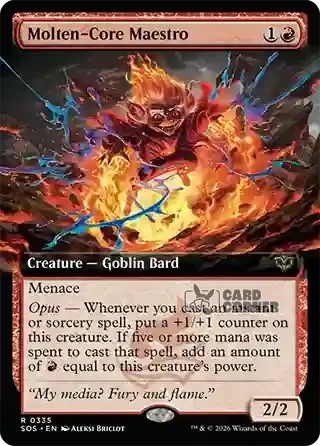 Secrets of Strixhaven Card List - Molten-Core Maestro 0335