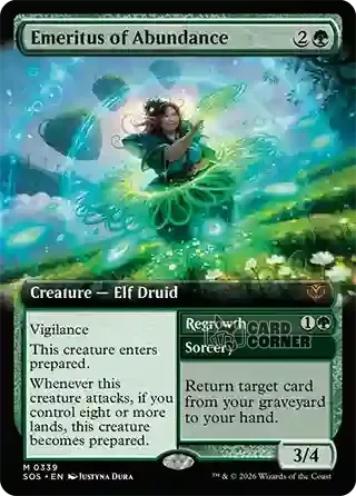 Secrets of Strixhaven Card List - Emeritus of Abundance 0339