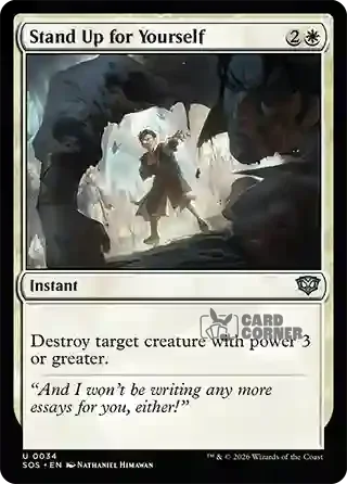 Secrets of Strixhaven Card List - Stand Up for Yourself 0034