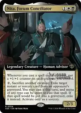 Secrets of Strixhaven Card List - Nita, Forum Conciliator 0354