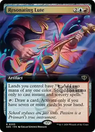 Secrets of Strixhaven Card List - Resonating Lute 0355