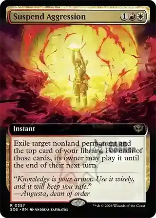 Secrets of Strixhaven Card List - Suspend Aggression 0357